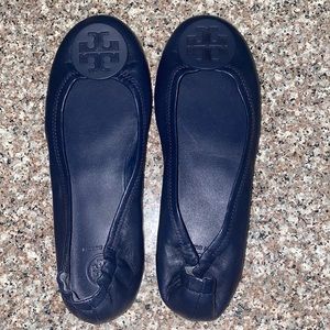 Tory Burch Minnie Travel Ballett Flats - Navy, 8.5